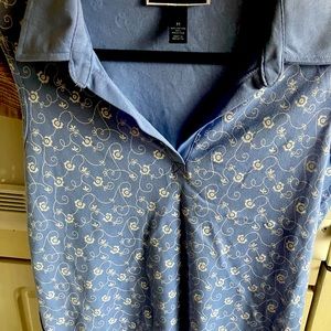 NWT Karen Scott v-neck golf polo